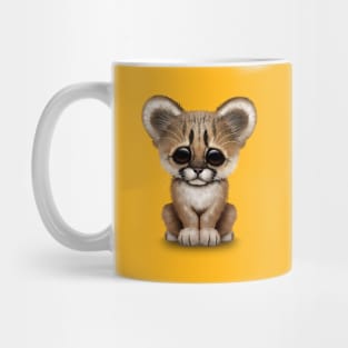 Cute Cougar Cub Wearing Mug